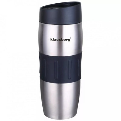 Klausberg thermische beker 380ml kb-7542 - roestvrijstalen isolatiemok - warmhoudbeker voor dranken - 6 uur warm - dubbelwandig