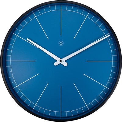 Nextime nxt ethan – wandklok – 40 cm – metaal – blauw
