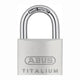 Abus sleutelslot titalium 64ti 40 4 cm staal aluminium normaal