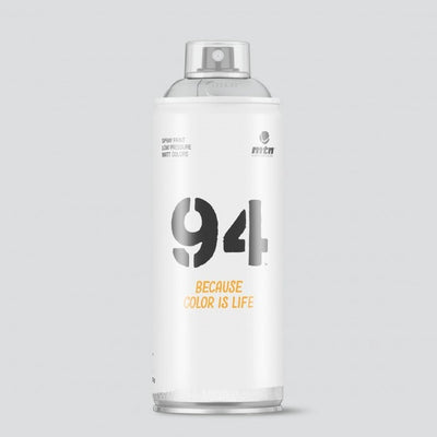 Montana colors mtn94 grijze spuitbus - 400ml lage druk en matte afwerking spuitverf - graffiti verf voor vele doeleinden zoals voor diy, klussen, graffiti, hobby en kunst