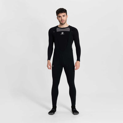 Rogelli core heren lange fietsbroek - zeem - bretels - zwart