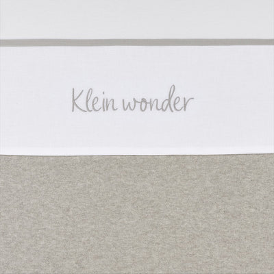 Meyco baby klein wonder ledikant laken - greige - 100x150cm - 0.3 tog
