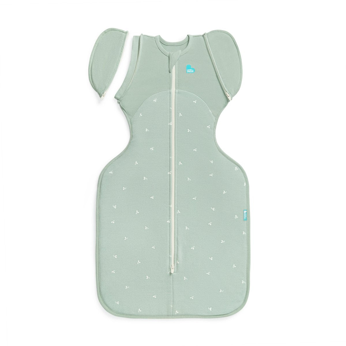 Love to dream ™ babyslaapzak swaddle up™ - inbakeren afbouwen - baby 6-9 maanden - 8.5-11 kg - all season - olive twigs