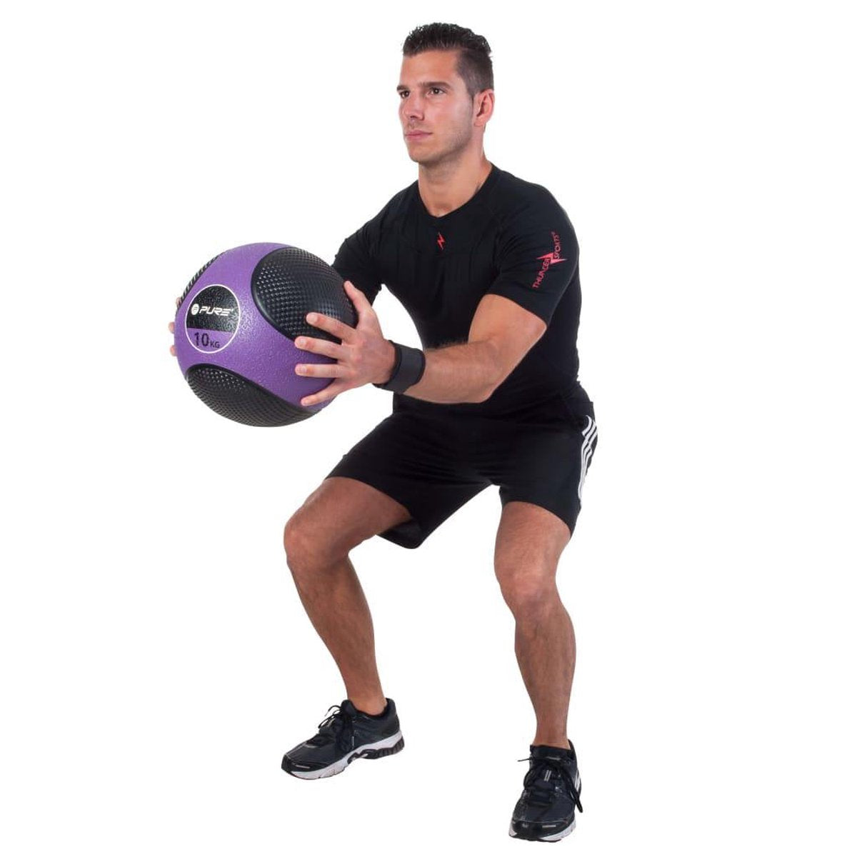 Pure2improve - medicine ball - 10kg - paars