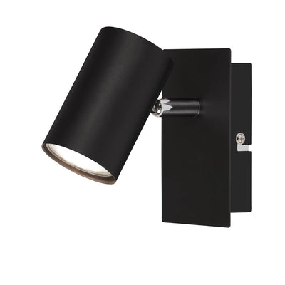 Briloner leuchten run - wandlamp - plafond spot - 1 lichts - gu10 - max. 40 watt - zwart
