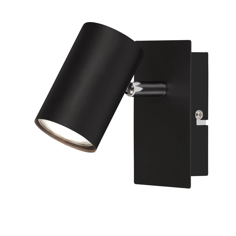 Briloner run - wandlamp - plafondspot - 1 lichts - gu10 - max. 40 watt - zwart