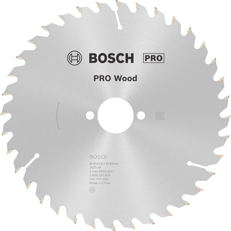 Bosch cirkzb opt 190x30x2,6 36t wz