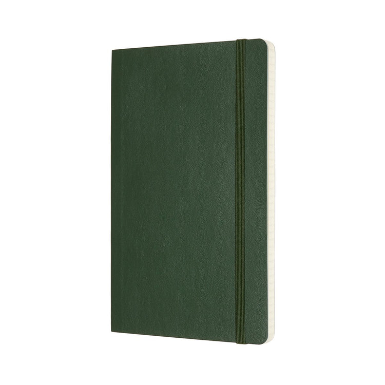 Moleskine classic notitieboek - large - softcover - geruit - mirte groen