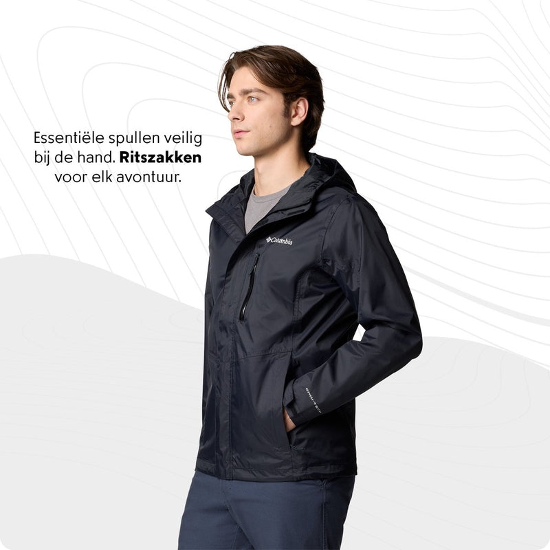 Columbia pouring adventure™ iii jacket men's jas - black - maat l