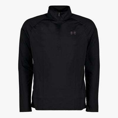 Under armour ua tech 2.0 1 2 zip-blk heren sporttrui - zwart - charcoal