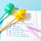 Lazy stars squishy doll gel pen - dinosaurus + eend - 2 pcs