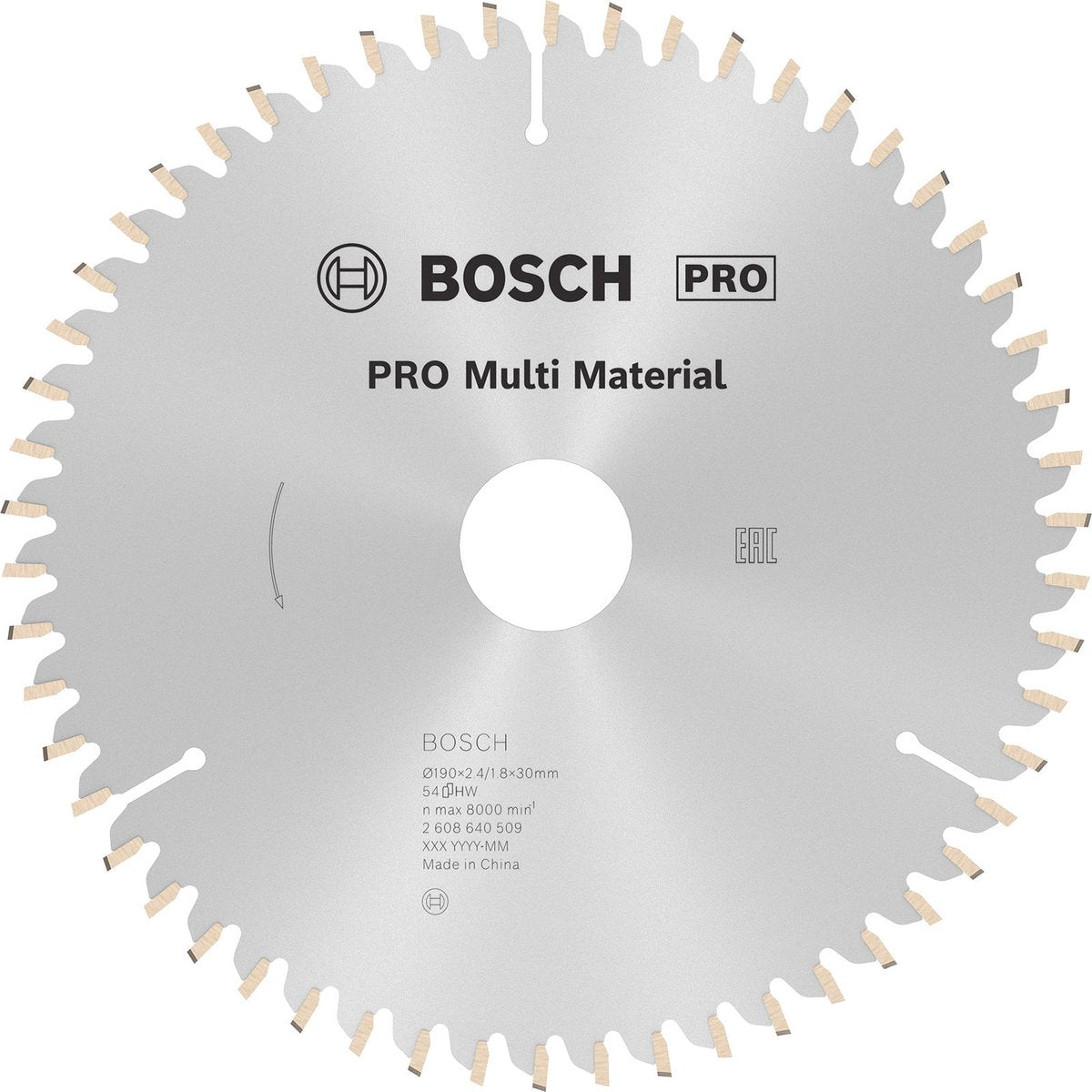 Bosch cirkzb multi 190x30x2,4 54t tr-f