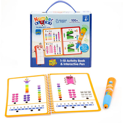 Learning resources hot dots numberblocks 1-10 activiteitenboek interactieve pen. - 3+
