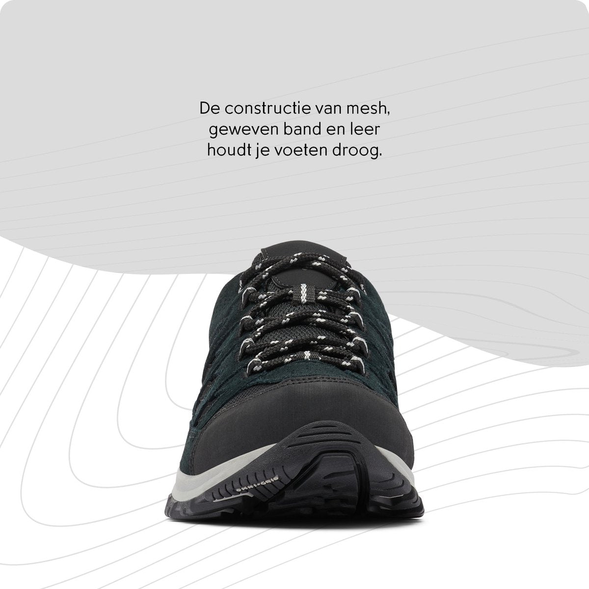Columbia crestwood™ waterproof heren wandelschoenen - black, grey