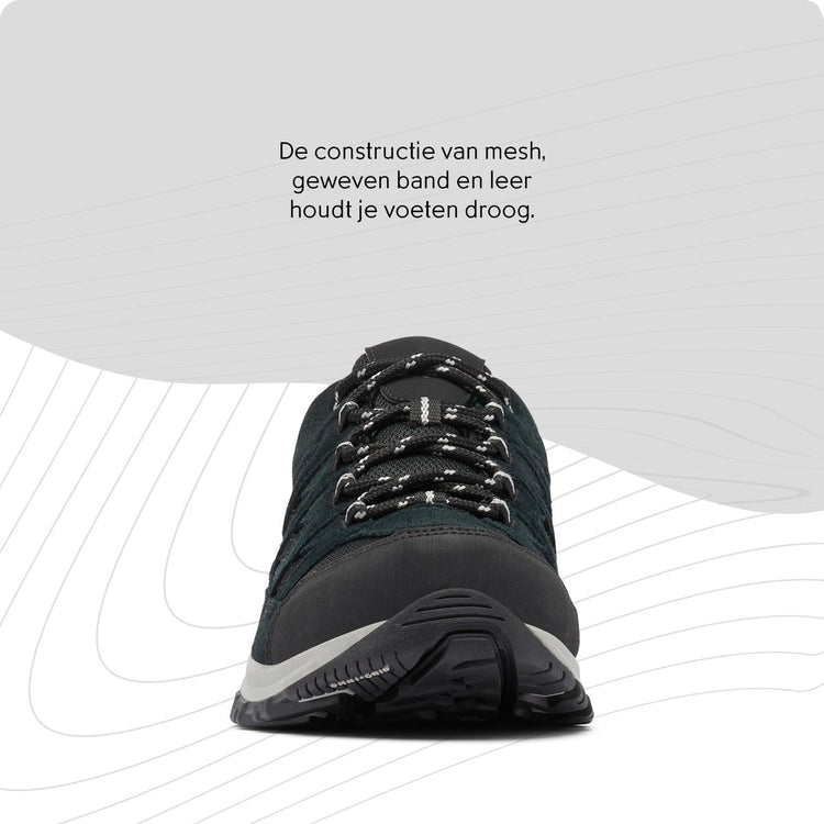 Columbia crestwood™ waterproof heren wandelschoenen - black, grey