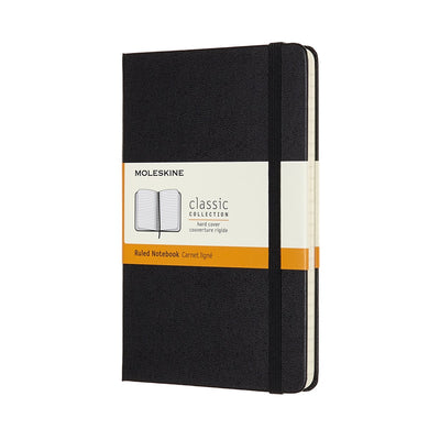 Moleskine classic notitieboek - medium - hardcover - gelinieerd - zwart