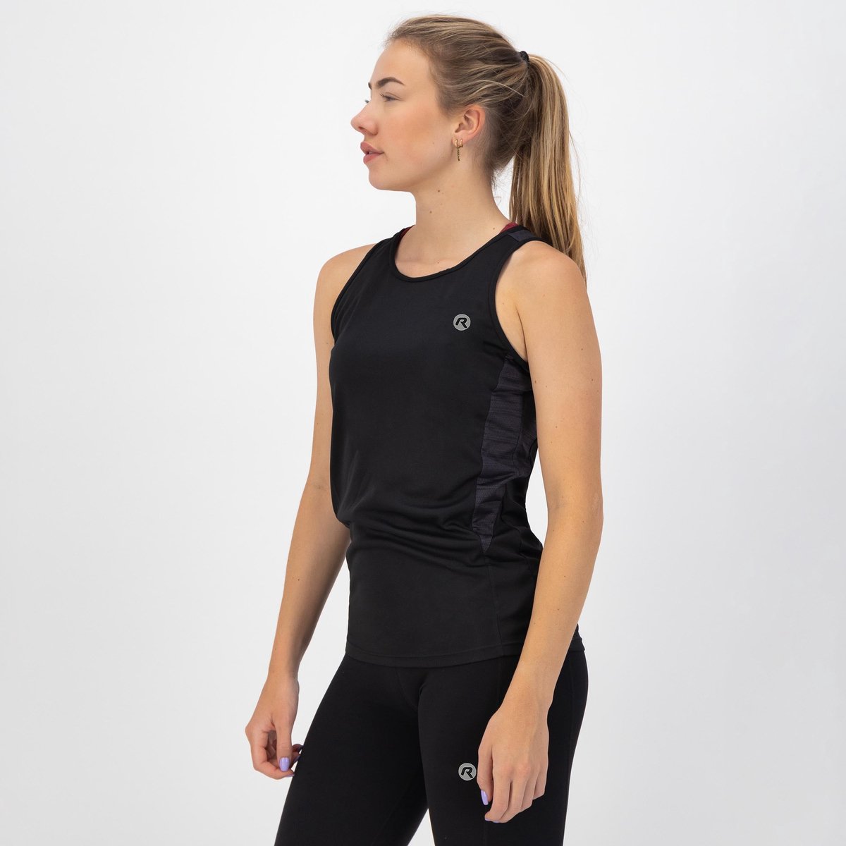 Rogelli core dames hardloopsinglet - mouwloos - zwart