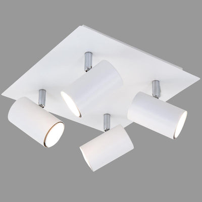 Briloner run - plafondspot - opbouwspots met 4-lichts - draaibaar - plafondlamp - gu10 - max. 40 watt - wit