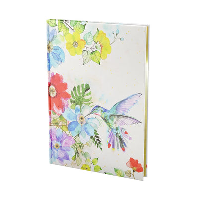 Peter pauper press notitieboek oversize journal peter pauper - hummingbird garden - met leeslint - 18x23 cm