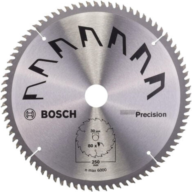 Bosch cirkelzaagblad precision 250x2x30 -,t80 (1)