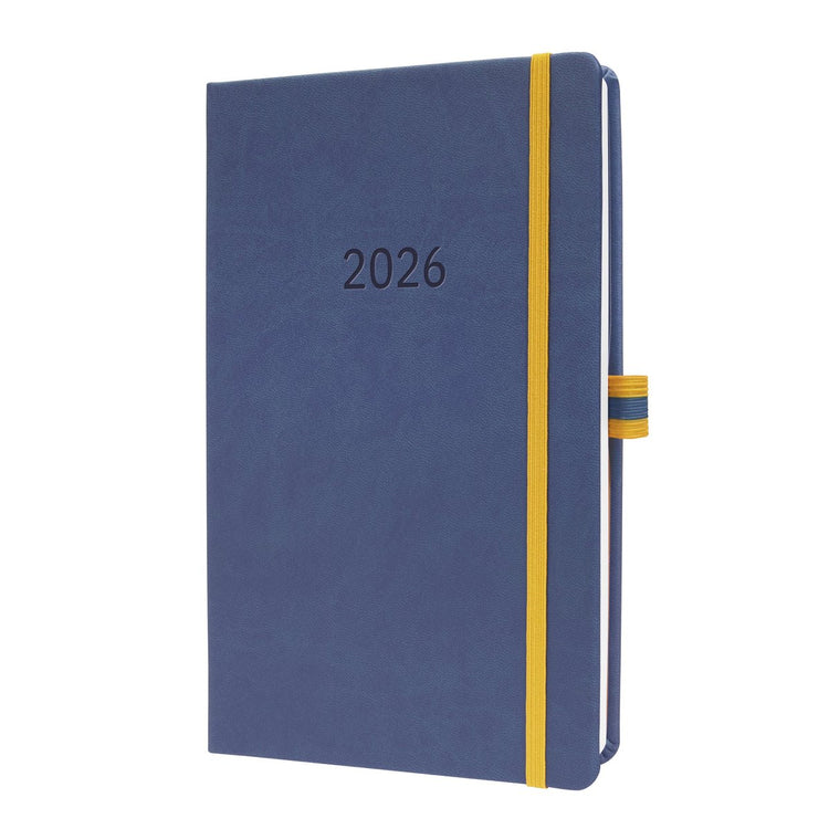 Sigel weekagenda linescape 2026 - formaat a5 - blauw - hardcover - si-l2602