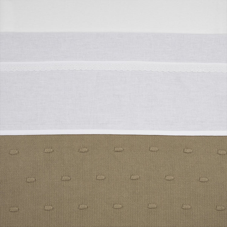 Meyco baby lace wieglaken - white - 75x100cm - 0.3 tog