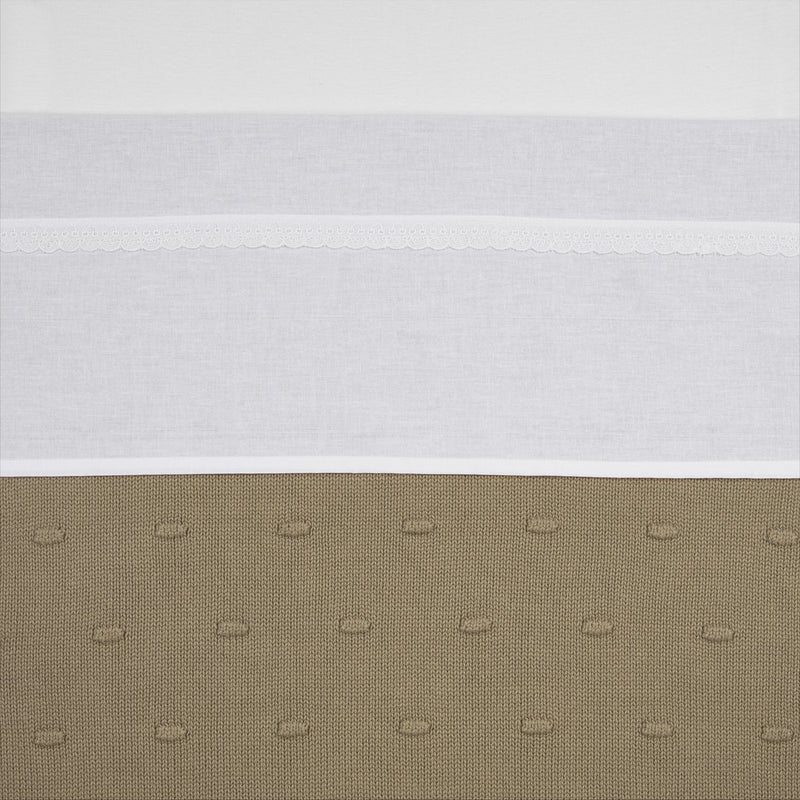 Meyco baby lace wieglaken - white - 75x100cm - 0.3 tog