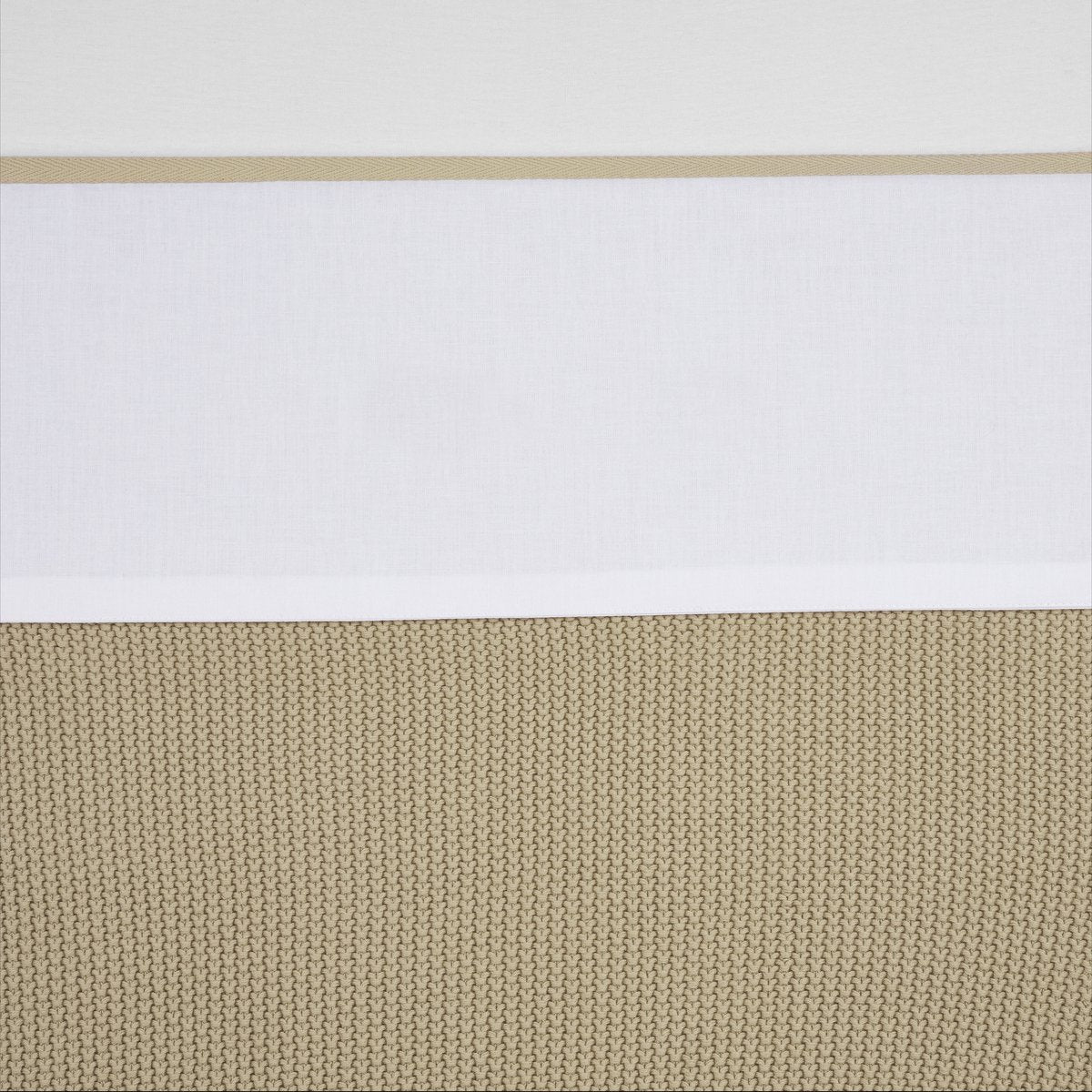 Meyco baby bies ledikant laken - sand - 100x150cm - 0.3 tog