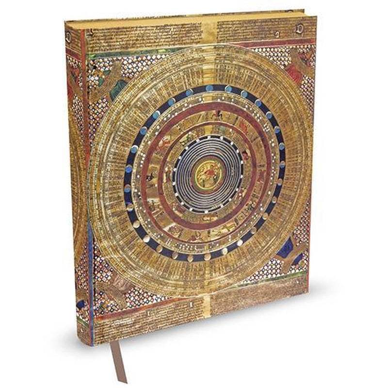 Peter pauper oversize notitieboek - cosmology - met leeslint - 18x23 cm