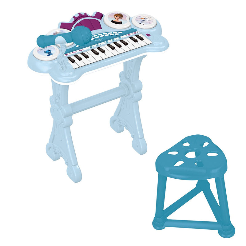 Lexibook frozen electronic piano keyboard met verlichting, seat en microfoon en line-in cable - 24 keys