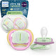 Philips avent ultra air night – glow-in-the-dark fopspeen –(6-18 mnd) extra luchtopeningen – 2 stuks - scf376 29