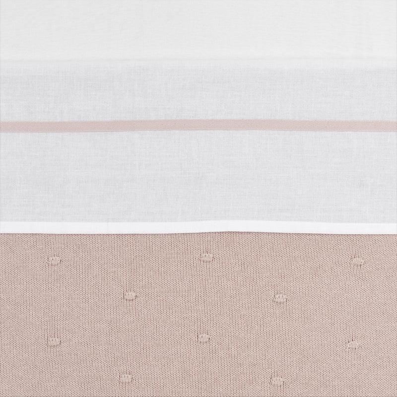 Meyco baby bies wieglaken - soft pink - 75x100cm - 0.3 tog