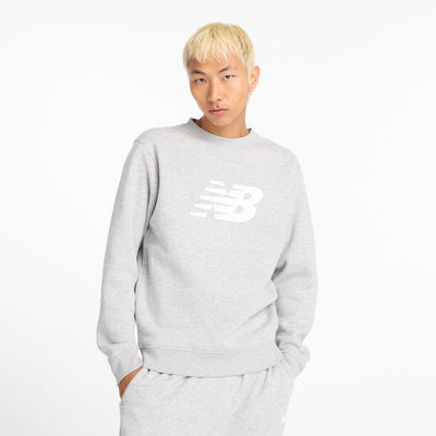 New balance sport core brushed crew heren trui - atletic grey