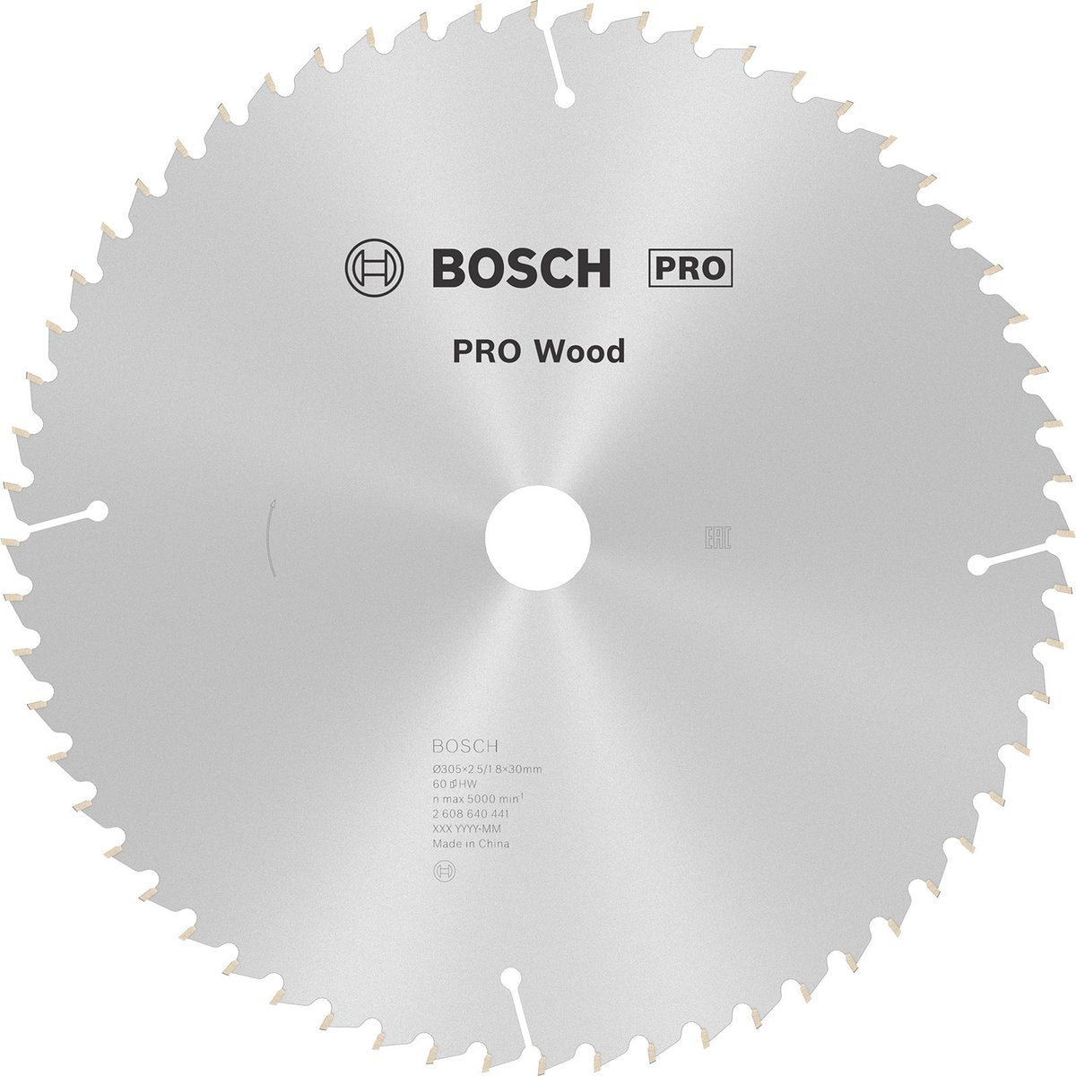 Bosch pro wood cirkelzaagblad, 305 x 2,5 x 30 mm