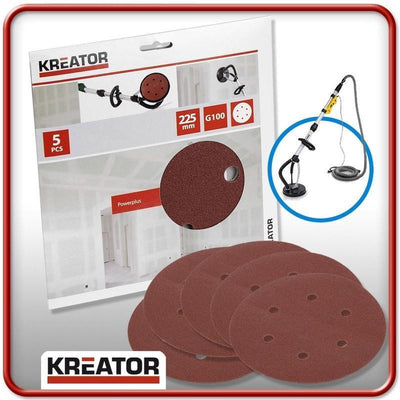 Kreator krt232008 schuurpapier rond 225 mm k180