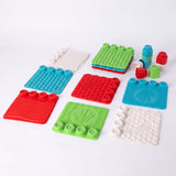 Clementoni soft clemmy - sensory path - sensorisch speelgoed - speelkleed - baby blokken en speelmat - met zachte foam stapelblokken - 6 - 36 maanden - afbeelding 1