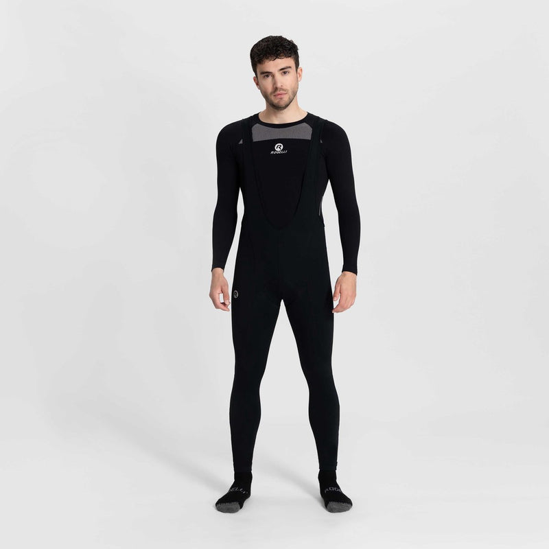 Rogelli core lange fietsbroek heren - zeem en bretels - zwart - 5xl