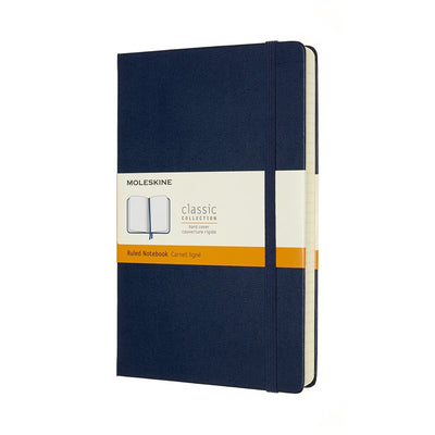 Moleskine classic notitieboek - expanded - large - hardcover - gelinieerd - saffier blauw
