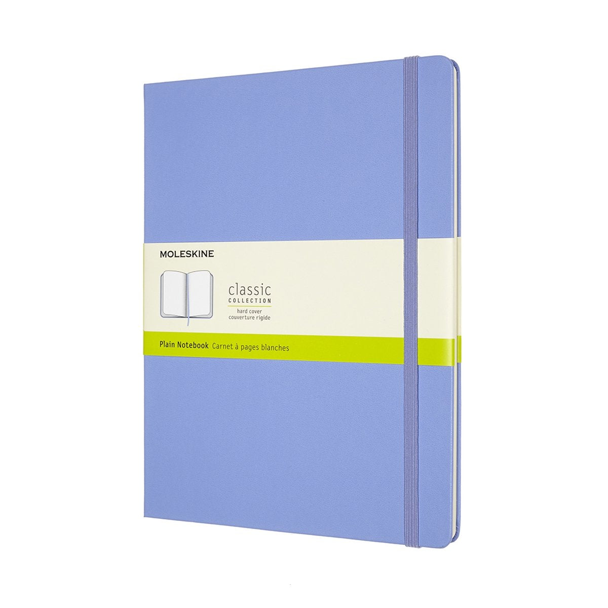 Moleskine classic notitieboek - extra large - hardcover - blanco - hortensia blauw