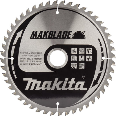 Makita b-08969 afkortzaagblad hout | makblade | 216 x 30 mm | 48-tands
