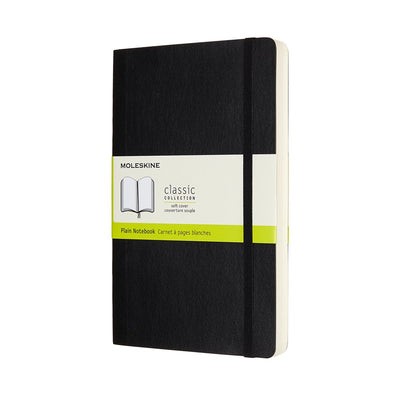 Moleskine classic notitieboek - expanded - large - softcover - blanco - zwart