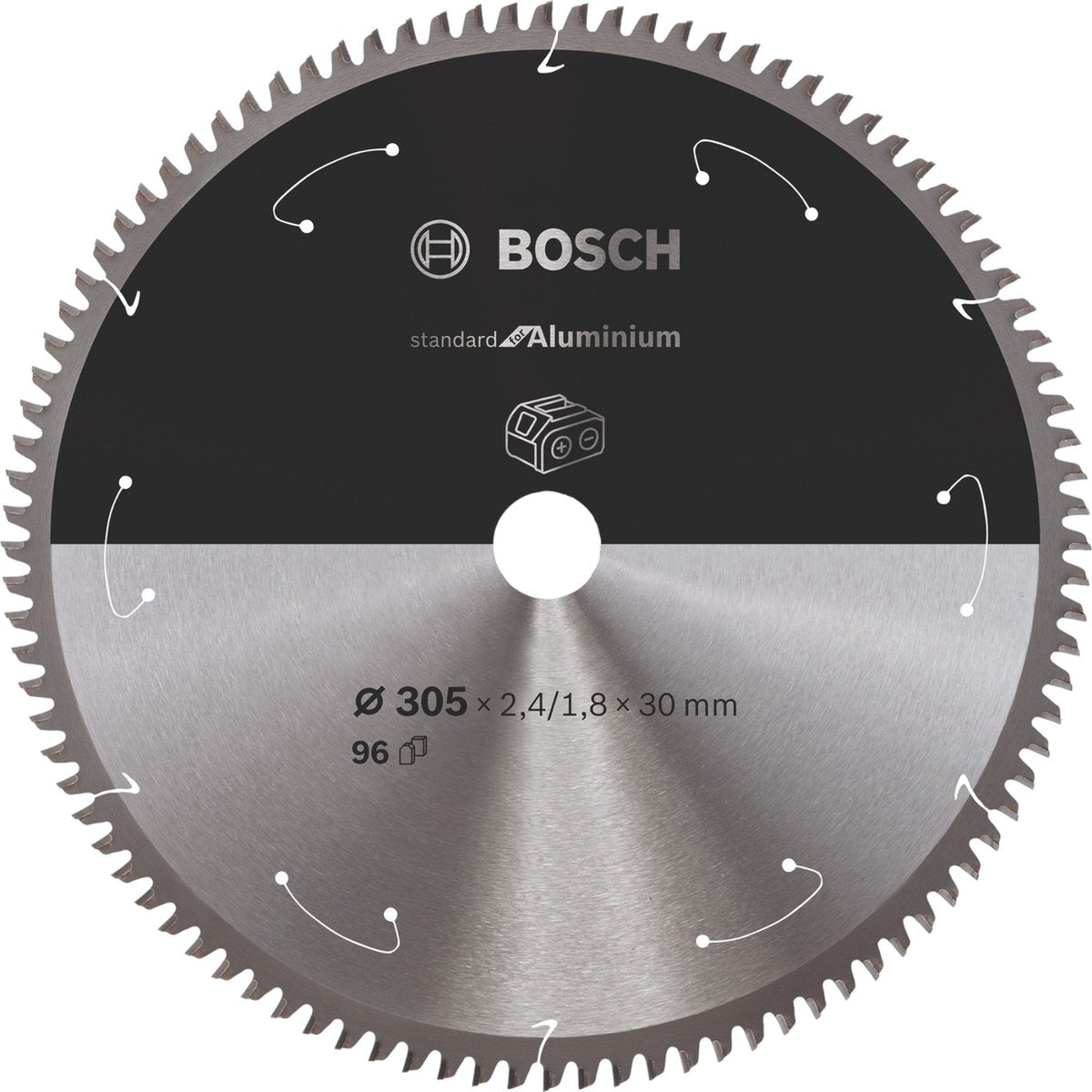 Bosch standaard voor aluminium cirkelzaagblad 305 x 2,4 x 30 mm 96 tanden ( 2608837782 )