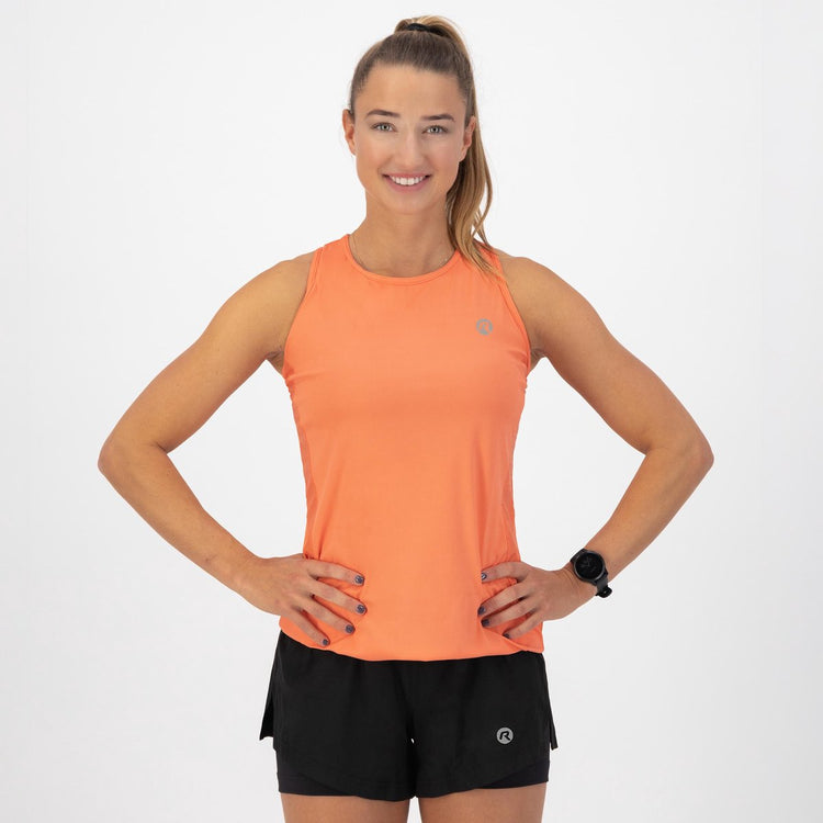 Rogelli core dames hardloopsinglet - mouwloos - koraal