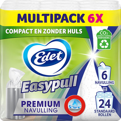 Edet easypull premium navulrol - 6 rollen