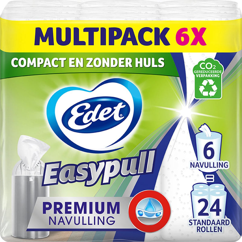 Edet easypull premium navulrol - 6 rollen