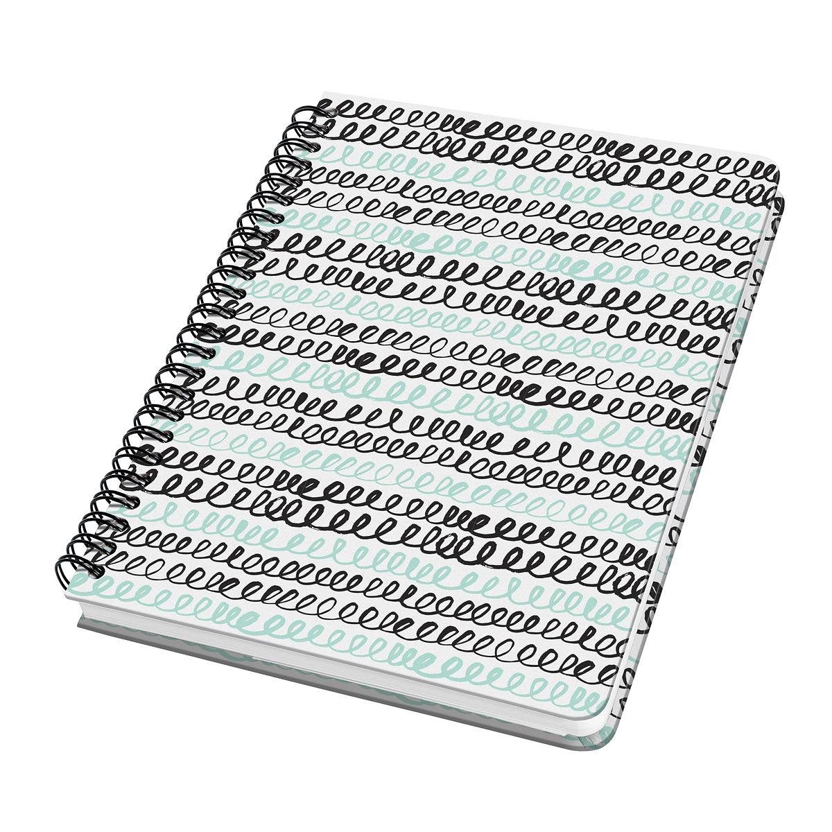 Sigel spiraal notitieboek jolie a5 hardcover 120 pagina's 100 grams papier dots curly mint