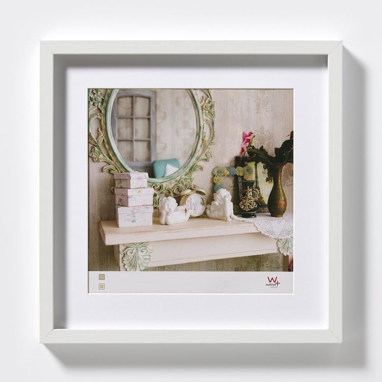 Walther stockholm - mdf houten lijst - fotoformaat 40x40 cm - wit