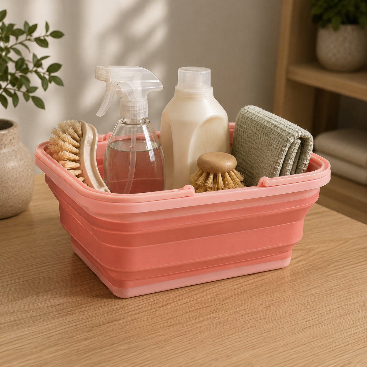 Alpina opbergmand opvouwbaar met handvat – opbergbox – assorti