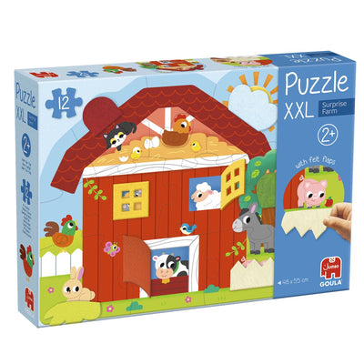 Goula jumbo - - puzzle xxl surprise farm - educatief spel