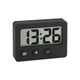 Tfa dostmann 60.2013.01 - klok - digitaal - tafelklok - kwarts - rubber coating - magneet standaard - zwart
